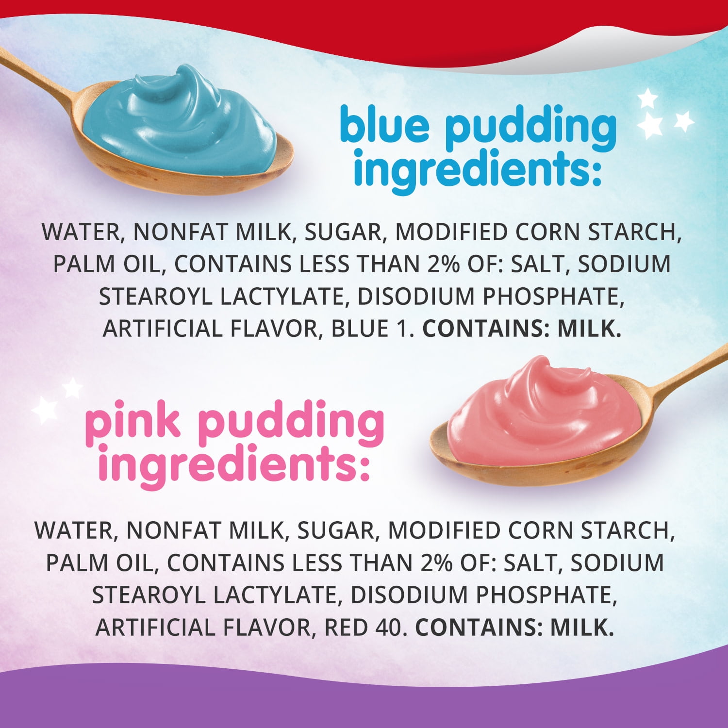 Snack Pack Unicorn Magic Flavored Pudding, 6 Count Pudding Cups