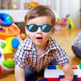 thumbnail image 4 of Nacuwa Baby Sunglasses - 100% UV Proof Sunglasses for Baby, Toddler, Kids - Ages 0-2 Years - Case and Pouch included (DarkBlue), 4 of 7