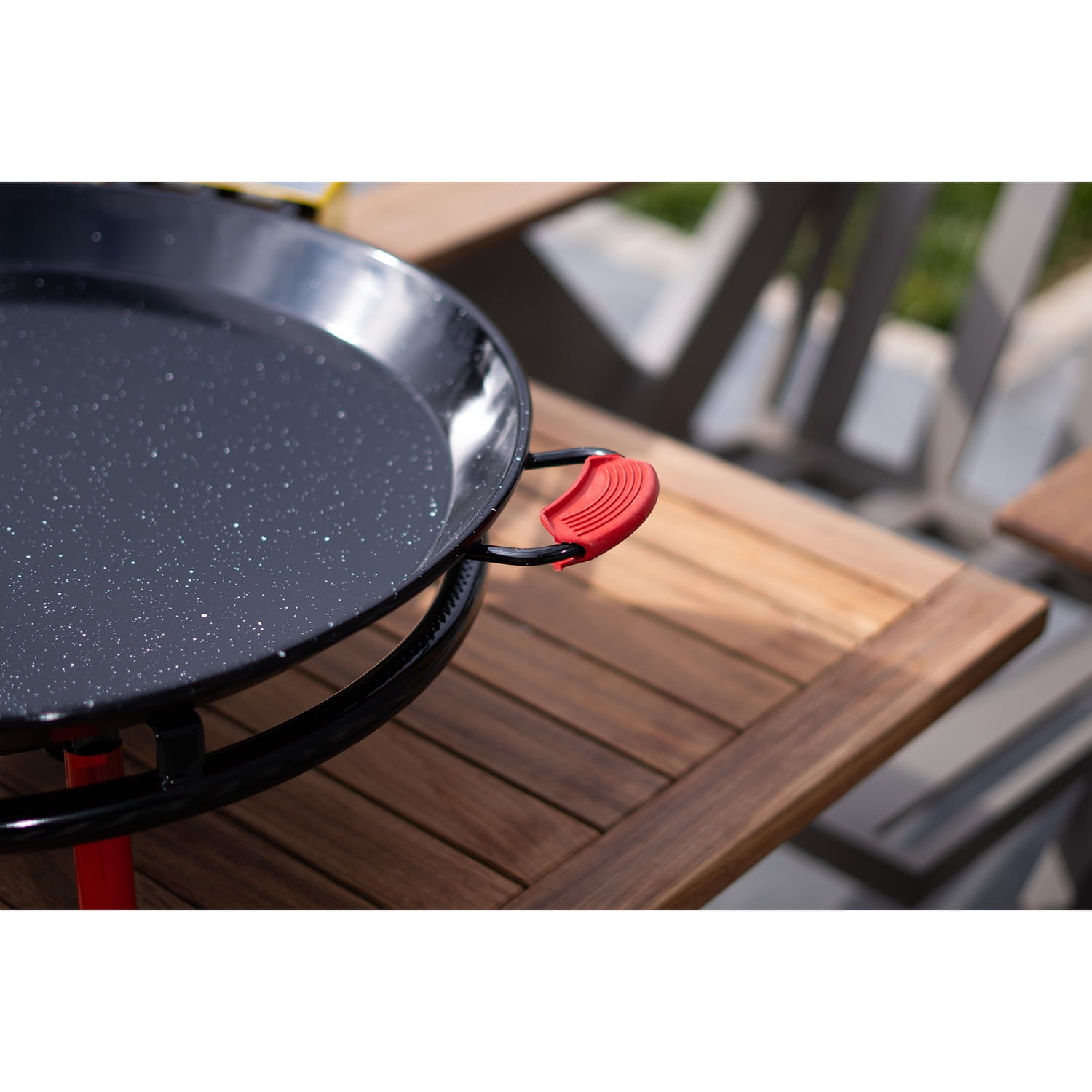 Ringg Flame Series Pro Outdoor Propane Flat Top Cooking Kit, 24-in. Triple Burner & Tabletop Stand for Camping and Backyards