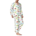 thumbnail image 2 of KLL Happy Easter Rabbit Sleepwear Mens Flannel Pajamas,Long Cotton Pj Set, 2 of 7