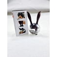 thumbnail image 4 of Jinsinto Manual Black Pepper Mill,2 Pieces Salt and Pepper Mill Set, Ball Shaped Black Rabbit Ears Design, 4 of 5