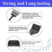 LANNEY Pooper Scooper, Heavy Duty Dog Poop Scooper Set with Tray Rake and Spade for Large Medium Small Dogs, Over 37 Adjustable Metal Long Handle Portable Poop Scoop Pet Waste for Yard Grass Gravel