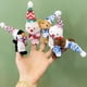 thumbnail image 3 of KIDS PREFERRED Juego de marionetas de dedo navideñas con trineo, 10 piezas, juguetes de peluche de animales navideños, juguetes de fiesta con manos para dedos, 3 of 5