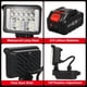 thumbnail image 5 of Luz de trabajo LED de 3 pulgadas para baterías de litio de 21 V Iluminación exterior súper brillante Luz de rotación de 120 grados Linterna de mano portátil para acampar Senderismo Emergencia, 5 of 7