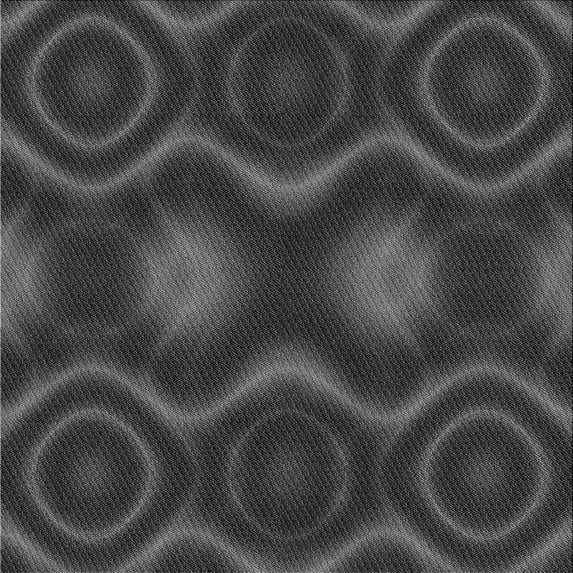 Ahgly Company Indoor Square Patterned Charcoal Black Area Rugs, 6' Square
