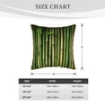 thumbnail image 2 of KLL Green Bamboo Fence1 Decorative Throw Pillow Covers Velvet Soft for Couch Sofa Bedroom Living Room Outdoor (No pillow core)- 20"x20", 2 of 5
