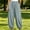 Gray, variant on Gamviast Womens Wide Leg Pants Elastic Waist Crinkle Gauze Full Length Trousers with Pockets Ruffle Hem Lightweight Beach Vacation Casual Wear Light Blue S