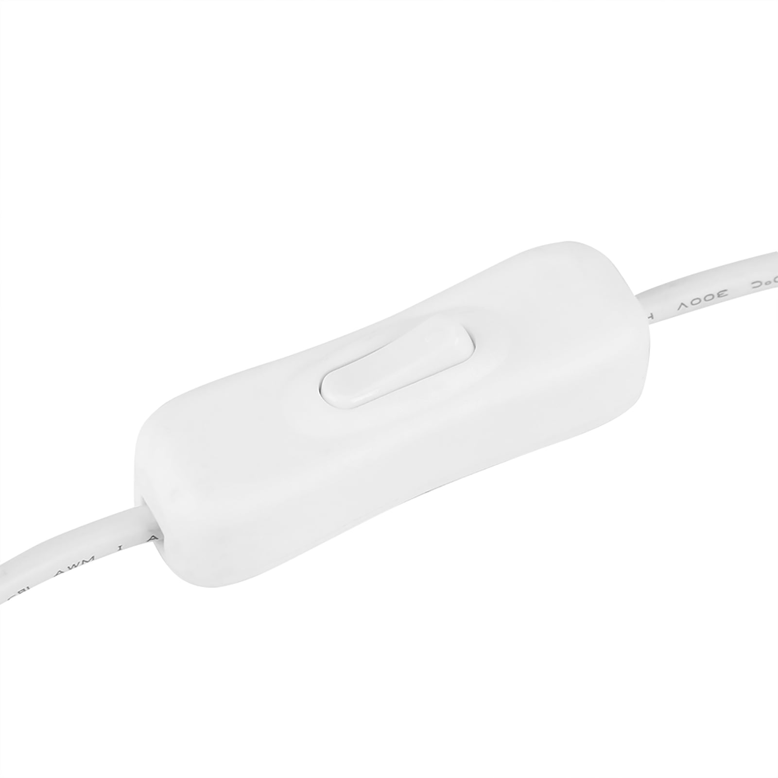 5 Pezzi Cavo Prolunga Con Interruttore ON/OFF Per Strisce LED 3528/5050 – Connettore DC Maschio-Femmina 5.5x2.1mm, 32cm, Bianco