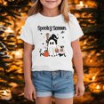 thumbnail image 2 of KPVEVIQ Toddler Halloween Shirt Kid Girls Boys Pumpkin Ghost Graphic Tshirts Kids Fall Spooky Season Short Sleeve Tee Tops, 2 of 7