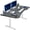 Black Carbon Fiber, variant on VIVO Electric 63” x 32” Stand Up Desk, Black 3 Part Table Top, Black Frame