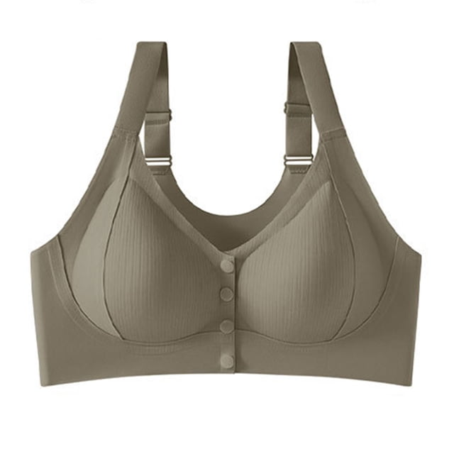 HongQid Women's Bra Seamless Stretch Wireless Front Closure Comfort Bra