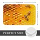 thumbnail image 2 of Balery Bees on Hive Honeycomb Felpudo de franela, resistente a las manchas y a la decoloración, para uso interior y exterior, fácil de limpiar, 40 x 60 cm, 2 of 7