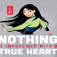 thumbnail image 3 of Disney Mulan - Nothing Is Impossible With A True Heart - Juniors Cropped Cotton Blend T-Shirt, 3 of 5
