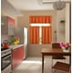 thumbnail image 4 of Juego de 3 cortinas opacas para cocina, color naranja K4, con bolsillo para barra, para baño, ventana corta. Incluye dos (2) paneles de lino + una (1) cenefa a juego., 4 of 5