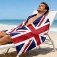 thumbnail image 2 of AZXY UK Flag Print Microfiber Beach Towel, Sand-Free Fast-Drying Towel for Sports Fans and Beach Days, 2 of 7