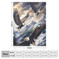 thumbnail image 4 of Orinice Bald Eagle Flying Blanket Gfits for Women Men Kids Flannel Throw Blankets Soft Fuzzy Lightweight for Home Decor Couch Bed Sofa  40x50in, 4 of 6