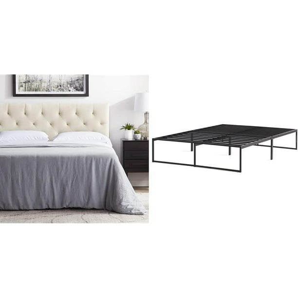 LUCID MidRise Upholstered Headboard Adjustable Height from 34” to 46