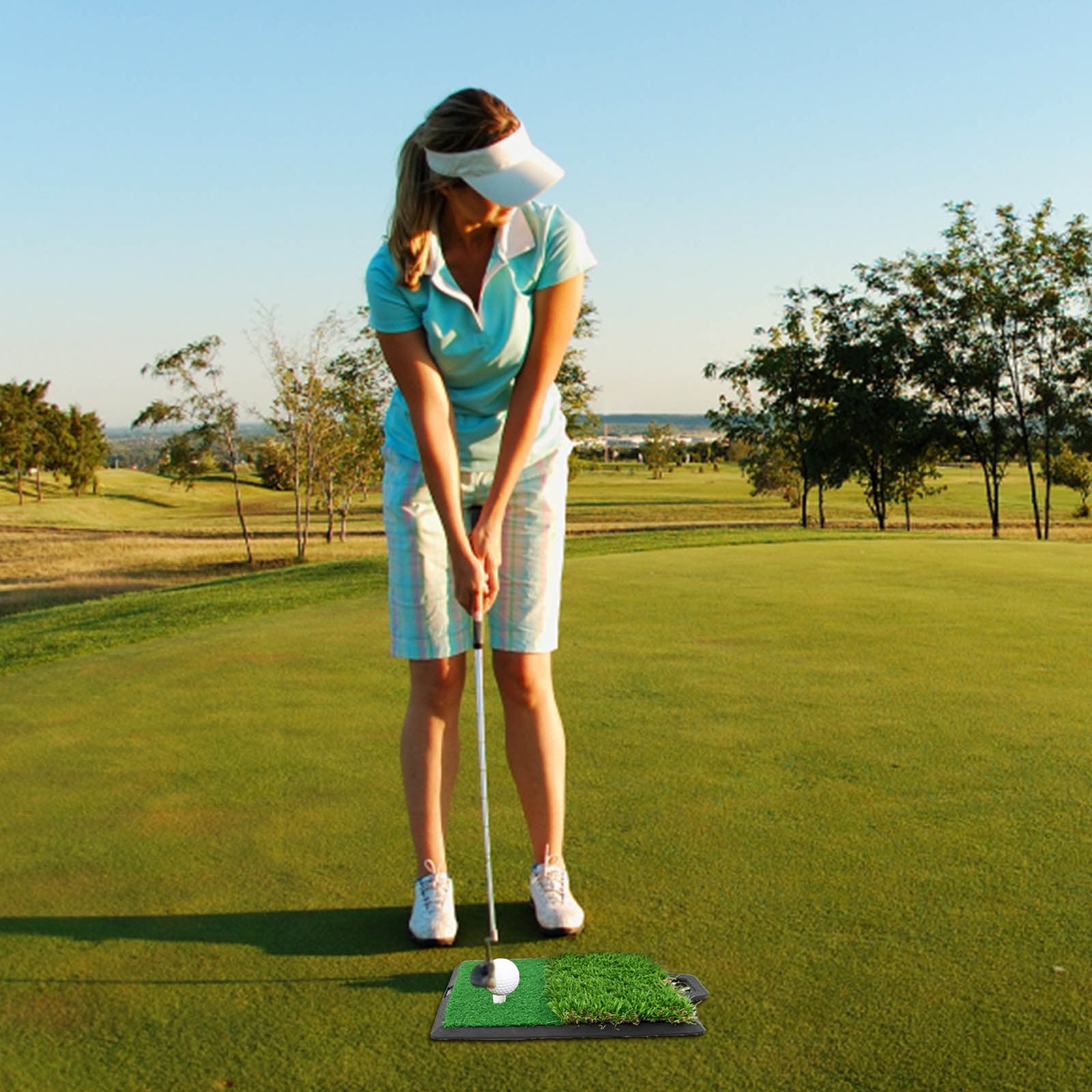 Golf Hitting Pad, Golf Driving Range Supplies, Portable Slip Short