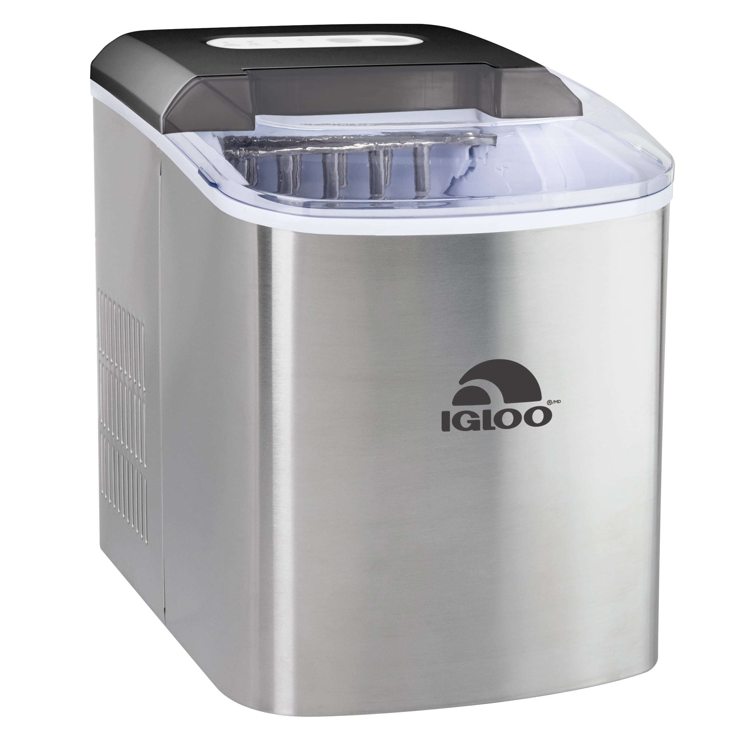 Igloo 26 Lb Countertop Ice Maker ICEB26SS Stainless Steel Walmart