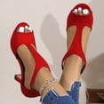 thumbnail image 6 of Willtoo Women's Peep Toe Stiletto High Heel Sandals Summer Hollowed Out Zipper Heeled Sandal Comfortable Fashion Casual Wedding Party Heeled Sandals, 6 of 6