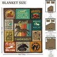 thumbnail image 4 of Horse Blanket for Women 60 X 50 in, Horse Gifts for Women, Horse Lovers Gift, Birthday Gift for Women Horse Lovers, Horse Themed Gifts, Cowgirl Gifts, Equestrian Gift, Brown, 4 of 6