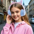 thumbnail image 4 of Gradient Wireless Headphones RGB Cat Ear Bluetooth Headphones With Microphone Stereo Music Game Earphone For Girls Kids Gifts, 4 of 27
