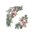 thumbnail image 4 of 2 piezas de flores de arco de boda, decoración de pasillo de boda, guirnalda de arreglo floral, guirnalda de flores artificiales para de, 4 of 8