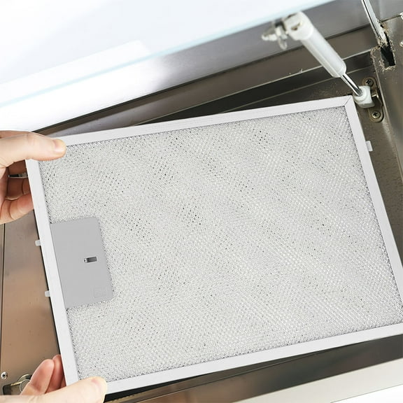 ELAYARD Silver Aluminum Mesh Filter 3-Layer Design for Range Hood Air Purification