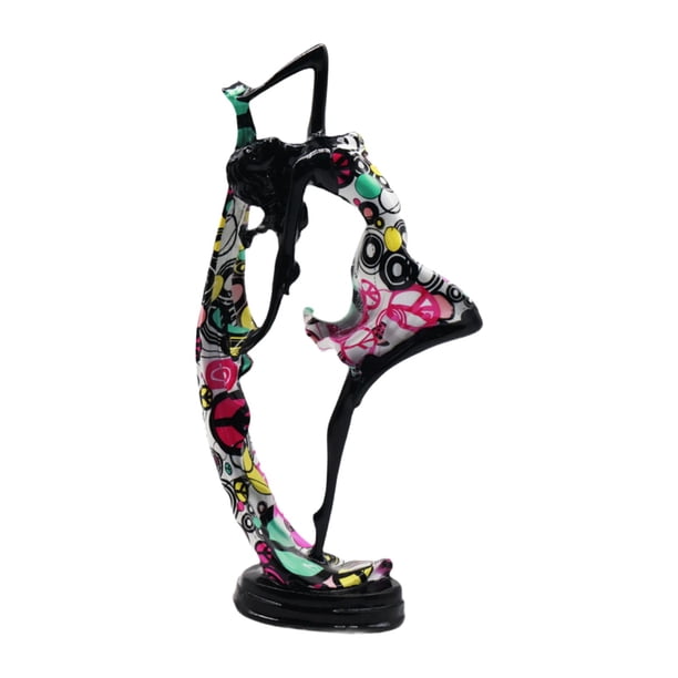 Estatua de chica de Yoga, escultura de personaje, decoración artística, figura decorativa Simple, adorno de escritorio para estante, mesa central Estilo B