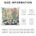 thumbnail image 5 of Patifu   Embroidery Floral Pattern Throw Pillow Covers  Couch Pillows Case for Bed Living Room Chair, No Insert   12x12in, 5 of 5