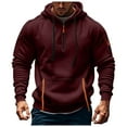 thumbnail image 5 of Men's Fashion Hoodie Warm Sweatshirt | Thickened Pullover Quarter-Zip Design Loose Casual Men's Sweaters and Winter Tops Hoodie Zip Up For Women, 5 of 7