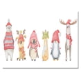 thumbnail image 3 of Designart Cute Christmas Animals Polar Bear Traditional Canvas Wall Art, 3 of 4