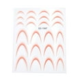 thumbnail image 2 of HOARBOEG Nail Gradient French Sticker Crescent Smile Sticker-thin French Lines Arcs-assisted Nail Decal Ornaments Clearance Sale, 2 of 7