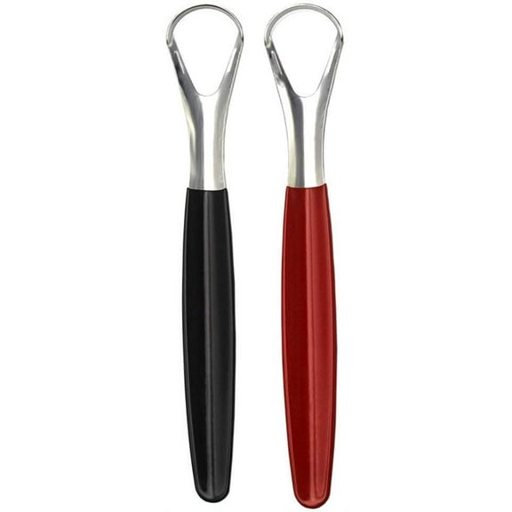 Metal Tongue Scraper 2pcs Tongue Scraper Cleaner Oral Care Tongue Scrapers with Box Hygiene Rid of and Bad Breath for adult kids Stainless Steel Cleaner