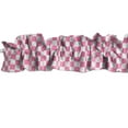 thumbnail image 6 of Racecar Checkerboard Print Cotton Curtain Sleeve Topper Window Treatment, 6 of 7