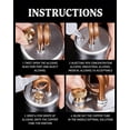 thumbnail image 4 of Ultralight Mini Alcohol Stove, Portable Spirit Burner with Stand, Fast Heating & Windproof for Camping Hiking(Gold), 4 of 6