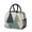 Blue And Beige-8, variant on Obrewu Blue and White Pioneer Flower Lunch Bag for Adult, Insulated, Leakproof, Oxford Cloth