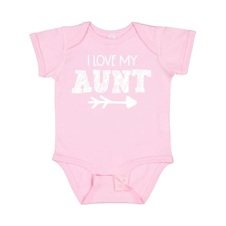 

Inktastic I Love My Aunt with Arrow Gift Baby Boy or Baby Girl Bodysuit