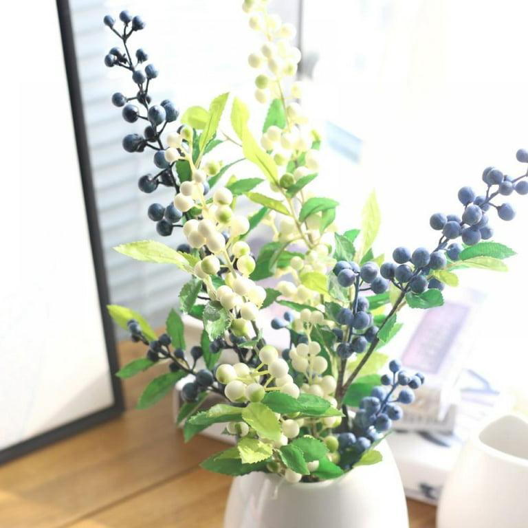 Artificial White Berries Stems Christmas Decor & DIY Crafts From Koushuiji,  $13.6