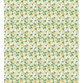 thumbnail image 3 of Floral Duvet Cover Set, Flowering Daffodil Blossom Field Shabby Magnolia Blooms Hand Drawn Motif, Decorative 3 Piece Bedding Set with 2 Pillow Shams, Queen Size, Fern Green Pale Orange, by Ambesonne, 3 of 3