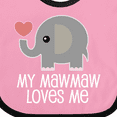 thumbnail image 4 of Inktastic My Mawmaw Loves Me Grandchild Gift Boys or Girls Baby Bib, 4 of 4