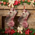 thumbnail image 6 of Goofa Haired White Horse for Christmas Stockings, 18inch Xmas Hanging Stocking Decorations for Christmas Party Family Decor, 6 of 7