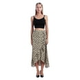 thumbnail image 6 of Xmarks Women's Sexy Boho Floral Split Thigh High Waist Swing Midi Skirt, 6 of 8