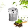 thumbnail image 1 of Tea Infuser, Tea Infusers for Loose Tea Stainless Steel Tea Strainer, Loose Leaf Tea Steeper with Extended Chain Hook for Brew Tea, Spices and Seasonings (Tea Infuser), 1 of 6