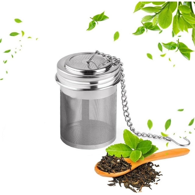 Tea Infuser, Tea Infusers for Loose Tea Stainless Steel Tea Strainer, Loose Leaf Tea Steeper with Extended Chain Hook for Brew Tea, Spices and Seasonings (Tea Infuser)