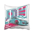 thumbnail image 1 of RYLABLUE Burnout Car Japanese Drift Sport Jdm Racing Team Turbocharger Tuning For Sticker Badge Pillowcase 18x18 inch, 1 of 1
