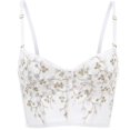 thumbnail image 3 of Women Lingerie Set Flower Embroidery Bralette and Panty Set Removable Chest Pad Underwear, 3 of 5
