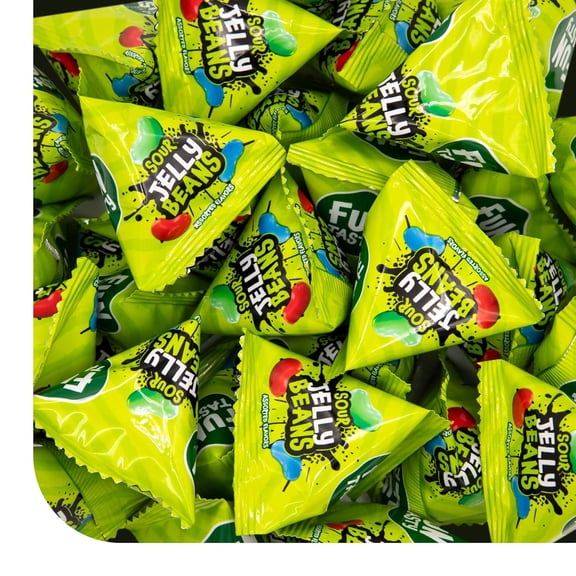 Jelly Beans - 24 Mini Packs - St Patrick's Day Candy - Individually Wrapped Jelly Beans for Easter Eggs Fillers & Party Favors - Assorted Sour Fruit Flavors