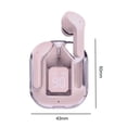 thumbnail image 2 of Audífonos inalámbricos Audífonos digitales transparentes 5.3 compatibles con Bluetooth (rosa), 2 of 2