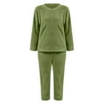 thumbnail image 6 of Delayuji Women's Pajamas Sets Winter Soft Fleece Warm Pajamas Set Flannel Pajamas Sets Loungewear Sleepwear Winter Outfits, 6 of 6